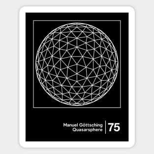 Manuel Göttsching / Original Minimalist Graphic Design Magnet